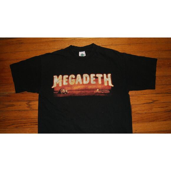 Megadeth Vintage 1999 Risk Tour Metal Band Concert Tee XL T-Shirt 90s USA Made - Picture 1 of 10
